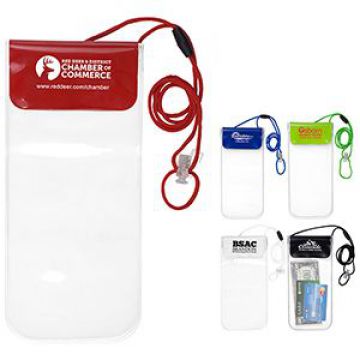 All Purpose Waterproof Carrying Case With 35" Adjustable Break-Away Lanyard